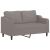 Set de canapea cu perne, 2 piese, gri taupe, material textil GartenMobel Dekor