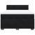 Pat box spring cu saltea, negru, 160x200 cm, catifea GartenMobel Dekor