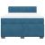 Pat box spring cu saltea, albastru, 160x200 cm, catifea GartenMobel Dekor