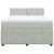 Pat box spring cu saltea, gri deschis, 140x190 cm, catifea GartenMobel Dekor
