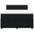Pat box spring cu saltea, negru, 160x200 cm, catifea GartenMobel Dekor