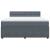 Pat box spring cu saltea, gri închis, 180x200 cm, catifea GartenMobel Dekor