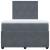 Pat box spring cu saltea, gri închis, 120x190 cm, catifea GartenMobel Dekor