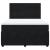 Pat box spring cu saltea, negru, 160x200 cm, catifea GartenMobel Dekor