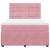 Pat box spring cu saltea, roz, 160x200 cm, catifea GartenMobel Dekor