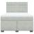 Pat box spring cu saltea, gri deschis, 160x200 cm, catifea GartenMobel Dekor