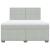 Pat box spring cu saltea, gri deschis, 180x200 cm, catifea GartenMobel Dekor