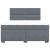 Pat box spring cu saltea, gri închis, 180x200 cm, catifea GartenMobel Dekor