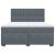 Pat box spring cu saltea, gri închis, 180x200 cm, catifea GartenMobel Dekor