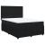 Pat box spring cu saltea, negru, 140x190 cm, catifea GartenMobel Dekor
