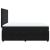 Pat box spring cu saltea, negru, 140x190 cm, catifea GartenMobel Dekor