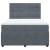 Pat box spring cu saltea, gri închis, 140x190 cm, catifea GartenMobel Dekor