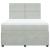 Pat box spring cu saltea, gri deschis, 140x200 cm, catifea GartenMobel Dekor