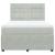 Pat box spring cu saltea, gri deschis, 140x200 cm, catifea GartenMobel Dekor