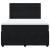 Pat box spring cu saltea, negru, 160x200 cm, catifea GartenMobel Dekor