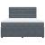 Pat box spring cu saltea, gri închis, 180x200 cm, catifea GartenMobel Dekor