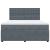 Pat box spring cu saltea, gri închis, 180x200 cm, catifea GartenMobel Dekor