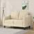 Canapea cu 2 locuri, crem, 120 cm, material textil GartenMobel Dekor