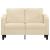 Canapea cu 2 locuri, crem, 120 cm, material textil GartenMobel Dekor