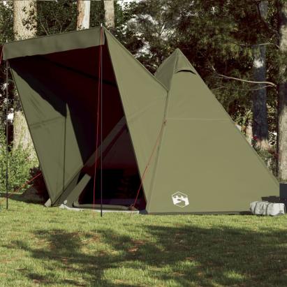 Cort familie Tipi pentru 6 persoane verde măsliniu impermeabil GartenMobel Dekor