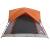 Cabină cort de camping 4 persoane gri și portocaliu impermeabil GartenMobel Dekor