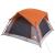 Cabină cort de camping 4 persoane gri și portocaliu impermeabil GartenMobel Dekor
