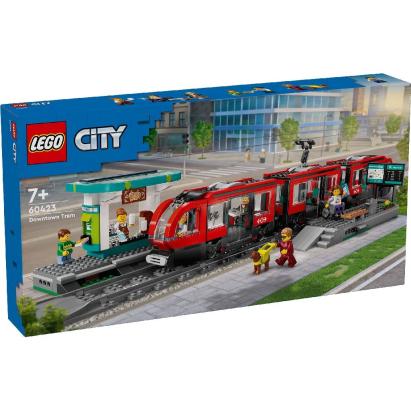 LEGO CITY TRAINS STATIE SI TRAMVAI IN CENTRUL ORASULUI 60423 SuperHeroes ToysZone