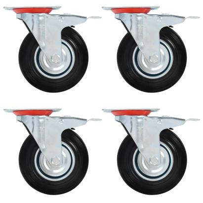 Roți pivotante, 16 buc., 125 mm GartenMobel Dekor