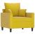 Set de canapele cu perne, 3 piese, galben, catifea GartenMobel Dekor