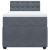 Pat box spring cu saltea, gri închis, 80x200 cm, catifea GartenMobel Dekor