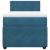 Pat box spring cu saltea, albastru, 90x190 cm, catifea GartenMobel Dekor