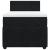 Pat box spring cu saltea, negru, 100x200 cm, catifea GartenMobel Dekor