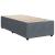 Pat box spring cu saltea, gri închis, 100x200 cm, catifea GartenMobel Dekor