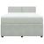 Pat box spring cu saltea, gri deschis, 160x200 cm, catifea GartenMobel Dekor