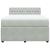 Pat box spring cu saltea, gri deschis, 160x200 cm, catifea GartenMobel Dekor