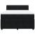 Pat box spring cu saltea, negru, 160x200 cm, catifea GartenMobel Dekor
