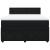 Pat box spring cu saltea, negru, 160x200 cm, catifea GartenMobel Dekor