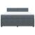 Pat box spring cu saltea, gri închis, 180x200 cm, catifea GartenMobel Dekor