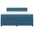 Pat box spring cu saltea, albastru, 180x200 cm, catifea GartenMobel Dekor