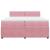 Pat box spring cu saltea, roz, 200x200 cm, catifea GartenMobel Dekor