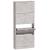 Pantofar, gri beton, 59x17x150 cm, lemn compozit GartenMobel Dekor