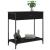 Masă consolă, negru, 75x34,5x75 cm, lemn prelucrat GartenMobel Dekor