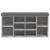Bancă de pantofi, gri beton, 102x32x50 cm, lemn prelucrat GartenMobel Dekor