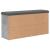 Bancă de pantofi, gri beton, 102x32x50 cm, lemn prelucrat GartenMobel Dekor