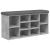 Bancă de pantofi, gri beton, 102x32x50 cm, lemn prelucrat GartenMobel Dekor