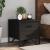 Noptiere, 2 buc., negru, 40x41x40 cm, lemn prelucrat GartenMobel Dekor