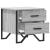 Noptiere, 2 buc., gri sonoma, 40x41x40 cm, lemn prelucrat GartenMobel Dekor