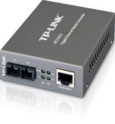 Media convertor 1 port SC/UPC, single-mod, 15 Km, montabil in rack  TP-Link MC210CS SafetyGuard Surveillance