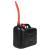 Bidon de combustibil, pipă flexibilă, 3 buc. negru 20 L plastic GartenMobel Dekor