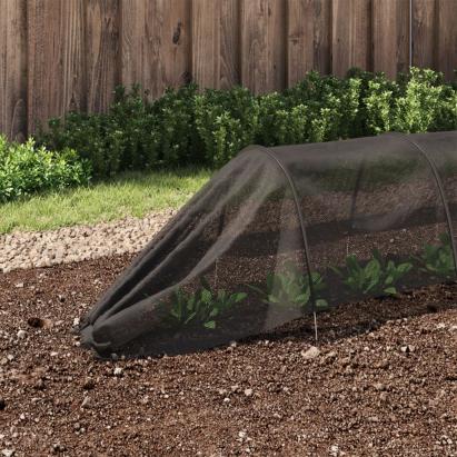 Tuneluri din plasă, 4 buc., negru, oțel și polietilenă GartenMobel Dekor